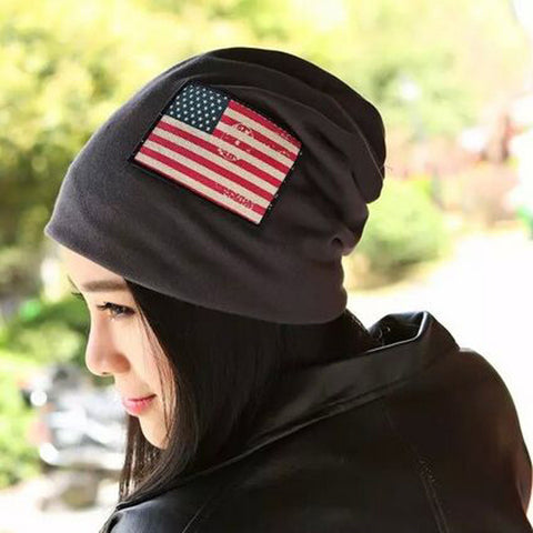 US Print Knitted Cap