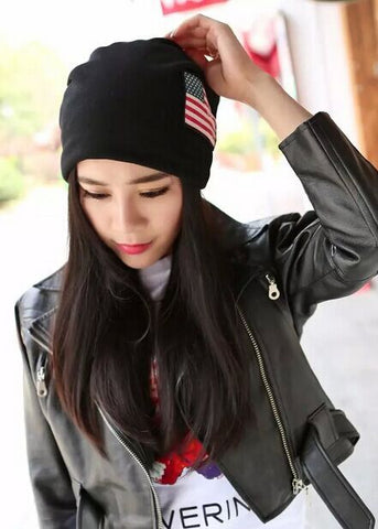 US Print Knitted Cap